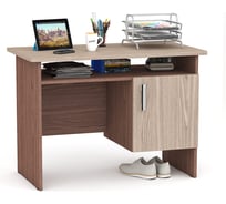 Однотумбовый письменный стол Мебельный двор С-МД-1-01 с дверью 1364131