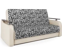 Диван-книжка Шарм Грант Д 140 экокожа беж и шенилл узоры 903021014