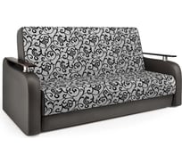 Диван-книжка Шарм Грант Д 140 экокожа шоколад и шенилл узоры 903021016