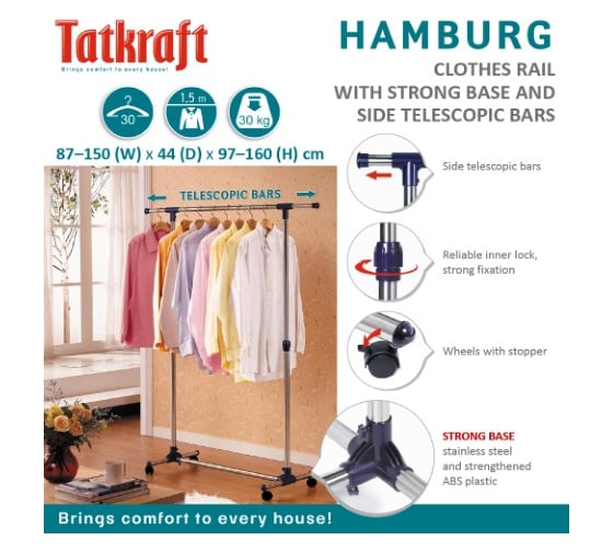 Стойка для одежды Tatkraft HAMBURG 16088