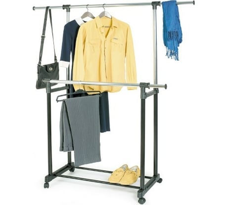 Двойная мобильная стойка Art moon TORONTO для одежды 699225