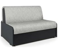 Диван кровать Шарм Коломбо БП 100 шенилл серый и экокожа черный 33070474