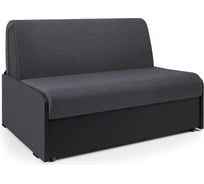 Диван кровать Шарм Коломбо БП 120 серая рогожка и экокожа черный 33070490