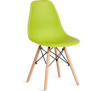 Стул Tetchair CINDY (EAMES) (mod. 1801) дерево бук/металл/сиденье пластик, 45x51x82 см, Olive (оливковый) 21373