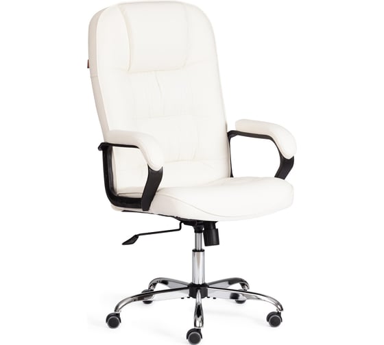Кресло Tetchair СН9944 (22) хром, кож/зам, белый 36-01 21159