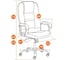 Кресло Tetchair СН9944 (22) хром, кож/зам, белый 36-01 21159 8