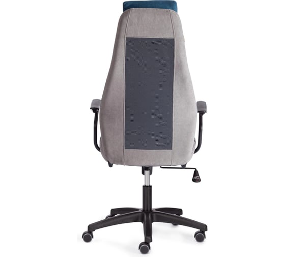 Кресло Tetchair AVIATOR флок, ткань, синий/серый/серый 32/29/W2-1 21645