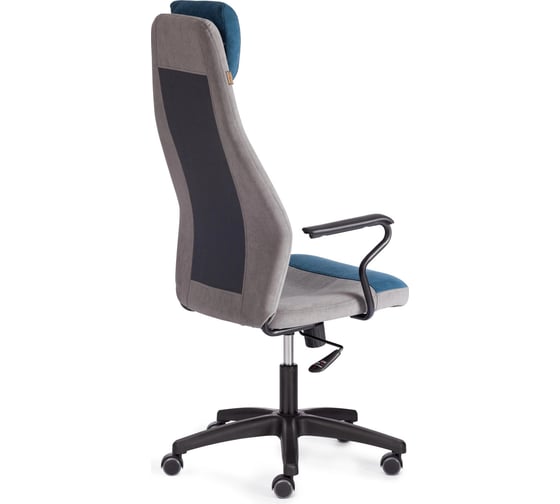 Кресло Tetchair AVIATOR флок, ткань, синий/серый/серый 32/29/W2-1 21645