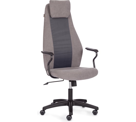 Кресло Tetchair AVIATOR флок, ткань, серый/серый 29/W-12 21644 1