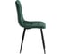 Комплект стульев Tetchair 4 шт. CHILLY (mod. JSC-220) велюр/металл, 44,5x52.5x88 см, dark green (темно-зеленый) HLR57 / черный 21498 7