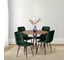 Комплект стульев Tetchair 4 шт. CHILLY (mod. JSC-220) велюр/металл, 44,5x52.5x88 см, dark green (темно-зеленый) HLR57 / черный 21498 2