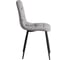 Комплект стульев Tetchair 4 шт. CHILLY (mod. JSC-220) велюр/металл, 44,5x52.5x88 см, Dark grey (темно-серый) HLR24 / черный 21495 5