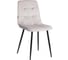 Стул Tetchair CHILLY (mod. JSC-220) велюр/металл, 44,5x52.5x88 см, Light grey (светло-серый) HLR14 / черный 24280 1