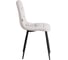 Стул Tetchair CHILLY (mod. JSC-220) велюр/металл, 44,5x52.5x88 см, Light grey (светло-серый) HLR14 / черный 24280 4