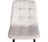 Стул Tetchair CHILLY (mod. JSC-220) велюр/металл, 44,5x52.5x88 см, Light grey (светло-серый) HLR14 / черный 24280 6
