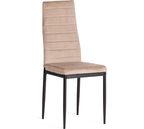 Комплект стульев Tetchair 4 шт. Easy (mod. 24-1) металл, вельвет, 49x41x98 см, Beige (бежевый) HLR8 / черный 20546 1