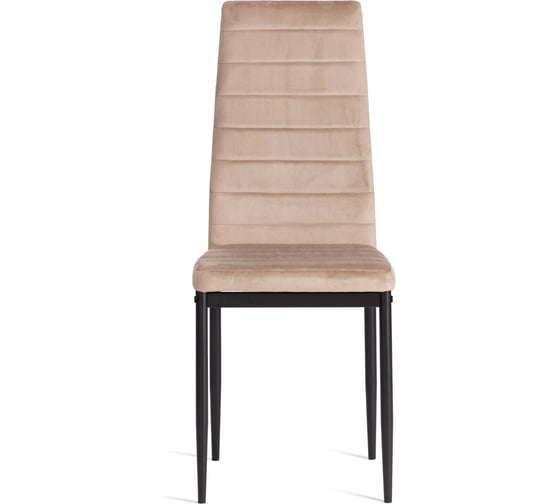 Комплект стульев Tetchair 4 шт. Easy (mod. 24-1) металл, вельвет, 49x41x98 см, Beige (бежевый) HLR8 / черный 20546