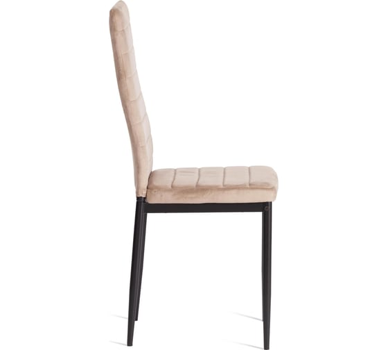 Комплект стульев Tetchair 4 шт. Easy (mod. 24-1) металл, вельвет, 49x41x98 см, Beige (бежевый) HLR8 / черный 20546
