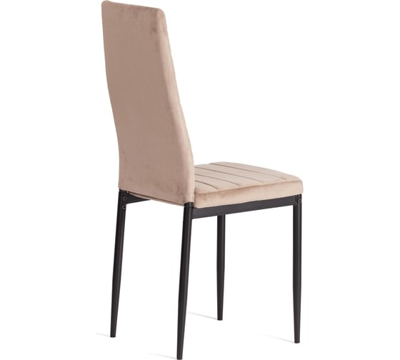 Комплект стульев Tetchair 4 шт. Easy (mod. 24-1) металл, вельвет, 49x41x98 см, Beige (бежевый) HLR8 / черный 20546