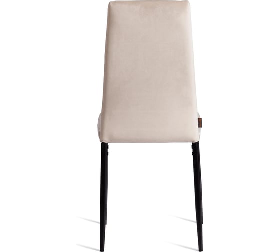 Комплект стульев Tetchair 6 шт. Easy (mod. JSC02-1) металл, флок, 41x52x96 см, beige (молочный) HLR2 / черный 21255