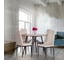 Комплект стульев Tetchair 4 шт. Easy (mod. JSC02-1) металл, флок, 41x52x96 см, beige (молочный) HLR2 / черный 21255 3