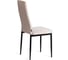 Комплект стульев Tetchair 4 шт. Easy (mod. JSC02-1) металл, флок, 41x52x96 см, beige (молочный) HLR2 / черный 21255 7