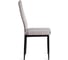 Комплект стульев Tetchair 4 шт. Easy (mod. JSC02-1) металл, флок, 41x52x96 см, Light grey (светло-серый) HLR14 / черный 21259 5
