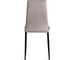 Комплект стульев Tetchair 4 шт. Easy (mod. JSC02-1) металл, флок, 41x52x96 см, Light grey (светло-серый) HLR14 / черный 21259 7