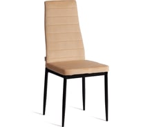 Стул Tetchair Easy (mod. JSC02-1) металл, флок, 41x52x96 см, sandy (песочный) HLR6 / черный 24598