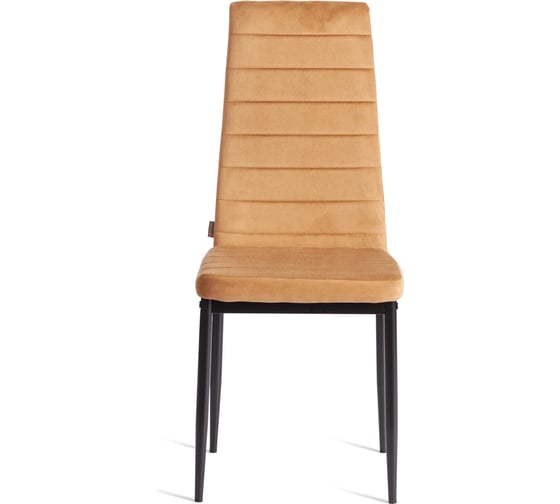 Стул Tetchair Easy (mod. JSC02-1) металл, флок, 41x52x96 см, brown (золотисто - коричневый) HLR12 / черный 24600