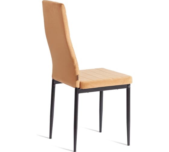 Стул Tetchair Easy (mod. JSC02-1) металл, флок, 41x52x96 см, brown (золотисто - коричневый) HLR12 / черный 24600