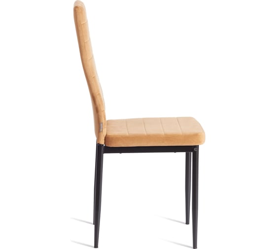 Стул Tetchair Easy (mod. JSC02-1) металл, флок, 41x52x96 см, brown (золотисто - коричневый) HLR12 / черный 24600