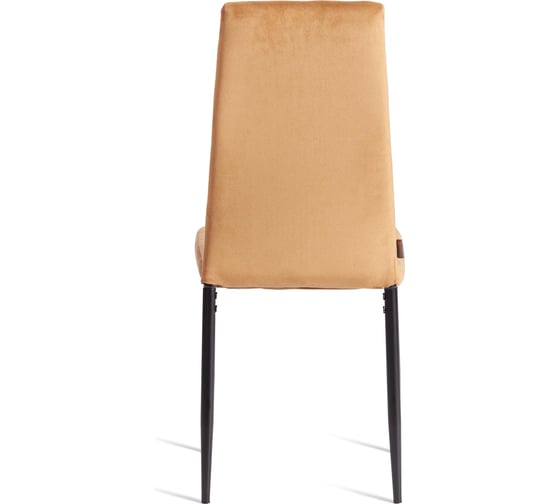 Стул Tetchair Easy (mod. JSC02-1) металл, флок, 41x52x96 см, brown (золотисто - коричневый) HLR12 / черный 24600