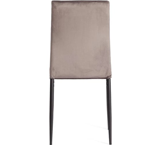 Стул Tetchair CAPRI (mod. BC565-DC) металл, флок, 43x53x92 см, Dark grey (темно-серый) HLR24 / черный 24388