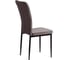 Комплект стульев Tetchair 4 шт. VERTER (mod. BC577-DC) металл, флок, 41x52x95 см, Dark grey (темно-серый) HLR24 / черный 21249 4