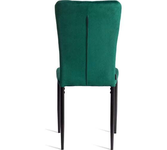 Стул Tetchair VERTER (mod. BC577-DC) металл, флок, 41x52x95 см, Green (зеленый) HLR56 / черный 24386
