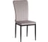Комплект стульев Tetchair 4 шт. VERTER (mod. BC577-DC) металл, флок, 41x52x95 см, Light grey (светло-серый) HLR14 / черный 21248 5