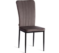 Стул Tetchair VERTER (mod. BC577-DC) металл, флок, 41x52x95 см, Dark grey (темно-серый) HLR24 / черный 24385