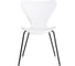 Стул Tetchair Jacobsen пластик/металл, 45x54.5x80 см, White (белый) / Black (черный) 21834 2