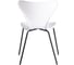 Стул Tetchair Jacobsen пластик/металл, 45x54.5x80 см, White (белый) / Black (черный) 21834 3
