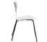 Стул Tetchair Jacobsen пластик/металл, 45x54.5x80 см, White (белый) / Black (черный) 21834 5