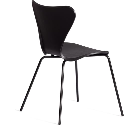 Стул Tetchair Jacobsen пластик/металл, 45x54.5x80 см, Black (черный) / Black (черный) 21832