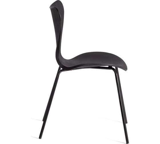 Стул Tetchair Jacobsen пластик/металл, 45x54.5x80 см, Black (черный) / Black (черный) 21832