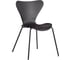 Стул Tetchair Jacobsen пластик/металл, 45x54.5x80 см, Black (черный) / Black (черный) 21832 1