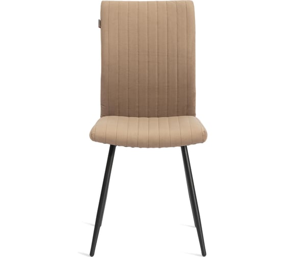 Обеденный стул Tetchair Monte Carlo разборный, ткань велюр, 48х55х93, бежевый/черный, (Porsche 5) 21652