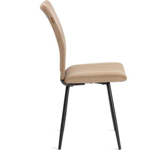Обеденный стул Tetchair Monte Carlo разборный, ткань велюр, 48х55х93, бежевый/черный, (Porsche 5) 21652