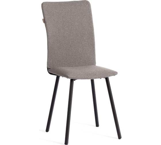 Обеденный стул Tetchair La Rousse разборный, ткань рогожка, 49x50x93 см, серый/черный 3M 16/2 21649
