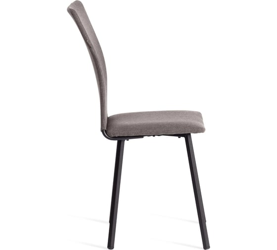Обеденный стул Tetchair La Rousse разборный, ткань рогожка, 49x50x93 см, серый/черный 3M 16/2 21649