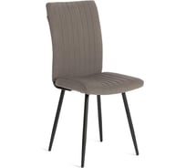 Обеденный стул Tetchair Monte Carlo разборный, ткань велюр, 45x55x97 см, серый/черный, (Porsche 9) 21651