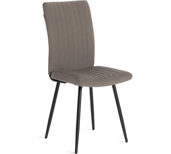 Обеденный стул Tetchair Monte Carlo разборный, ткань велюр, 45x55x97 см, серый/черный, (Porsche 9) 21651
